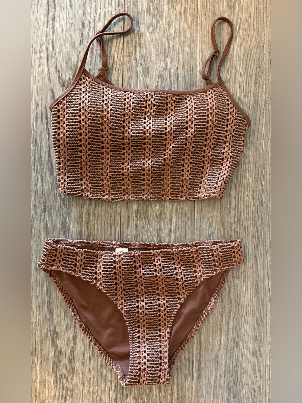 NWT Aerie Universe Cloudeweave Crochet Two-Piece Bikini Set - Size Small